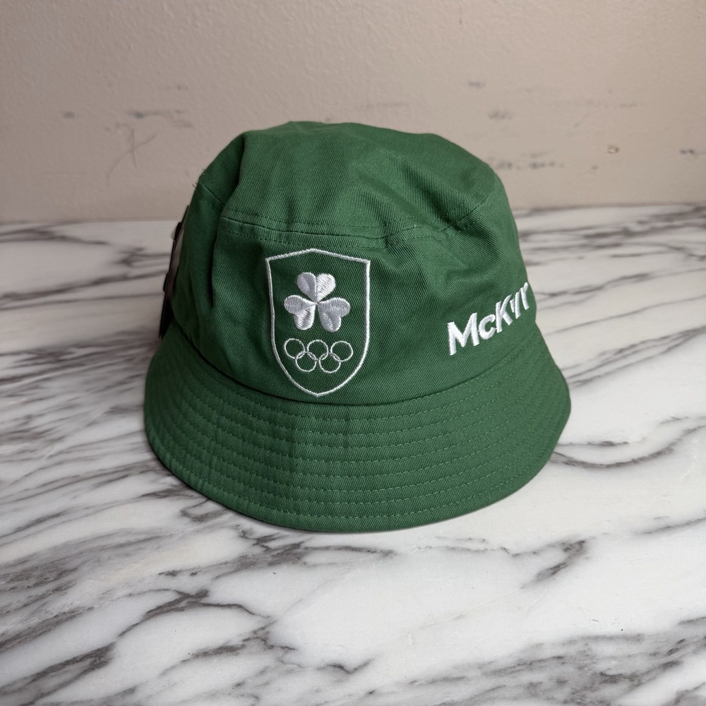 Rare Team Ireland Olympics McKeever (MkVR) Bucket hat Green Irish NWT OS